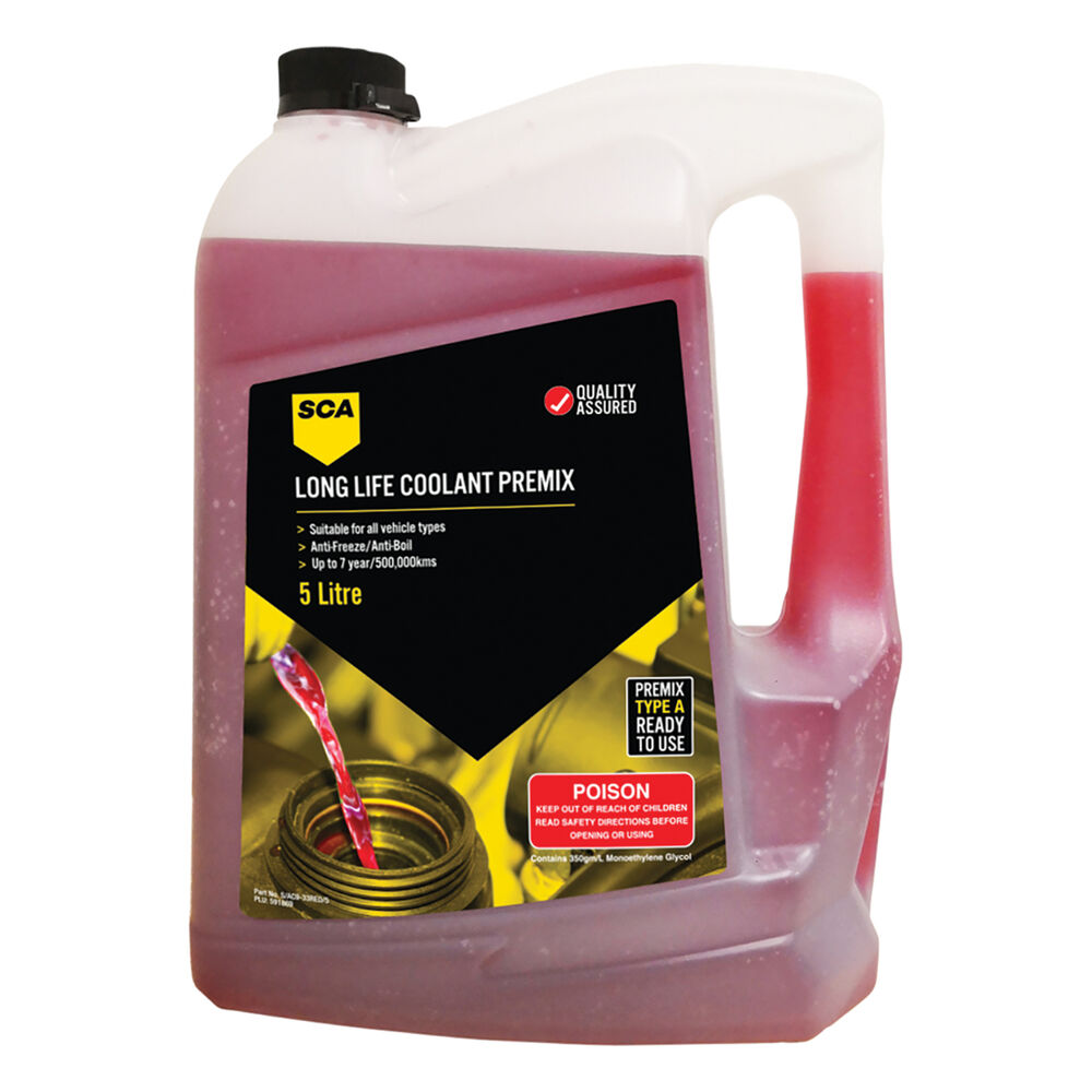 SCA Long Life Red Coolant Premix 5 Litre Supercheap Auto