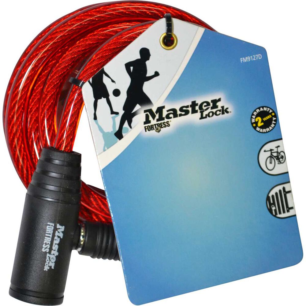 Master Lock Fortress Bike Lock 8mm x 1.8m Supercheap Auto