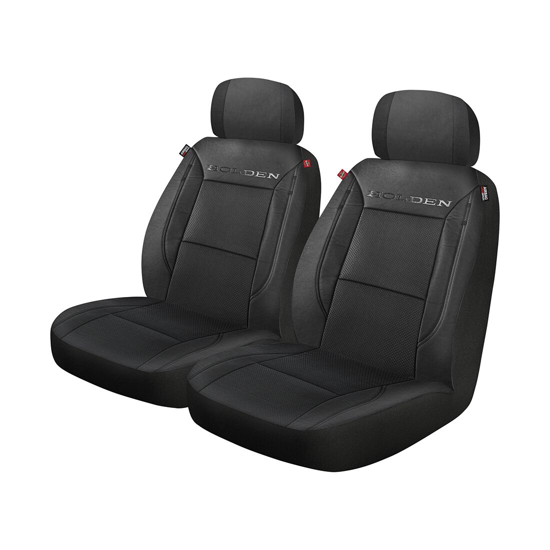 Holden Heritage 2-piece Belmont Front Seat Covers - Black, , scaau_hi-res