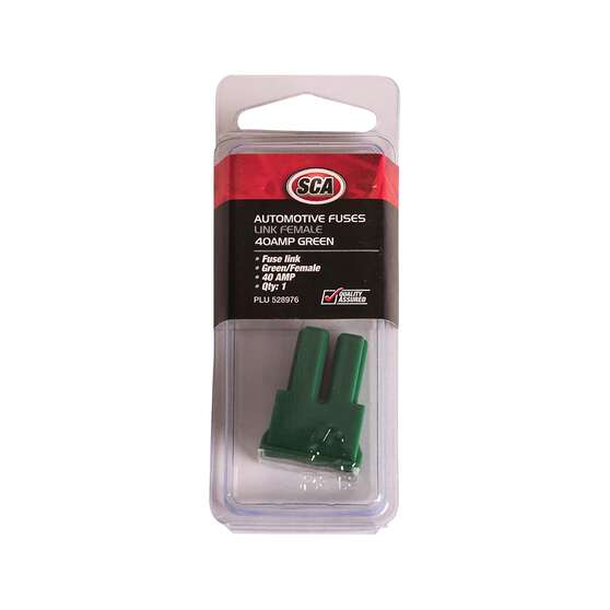 SCA Automotive Fuse Link - Female Standard, 40 Amp, Green, , scaau_hi-res