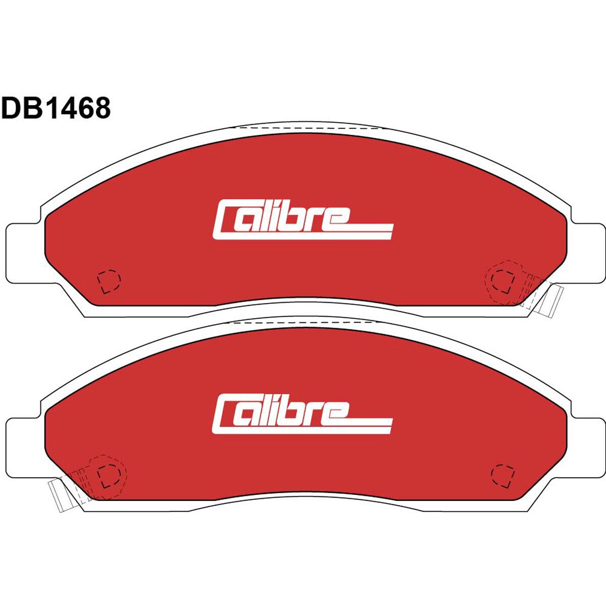 Calibre Disc Brake Pads DB1468CAL, , scaau_hi-res