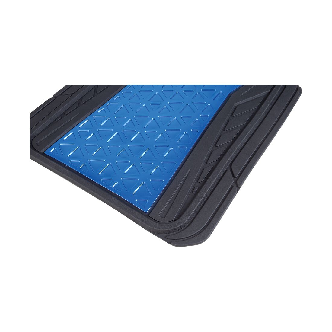 SCA Floor Mats PVC Rubber Pattern Blue Set of 4, , scaau_hi-res