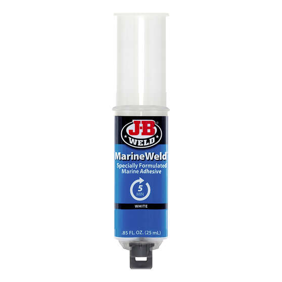 JB Weld Marine Weld Syringe 25mL White 50172, , scaau_hi-res