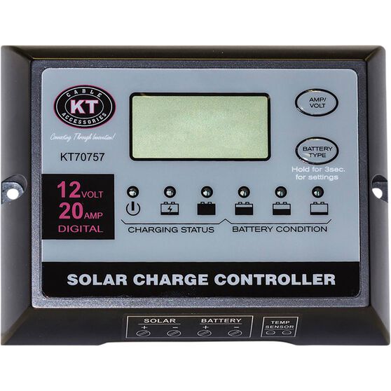 Kt Solar 20 Amp Solar Regulator Kt70757 Supercheap Auto