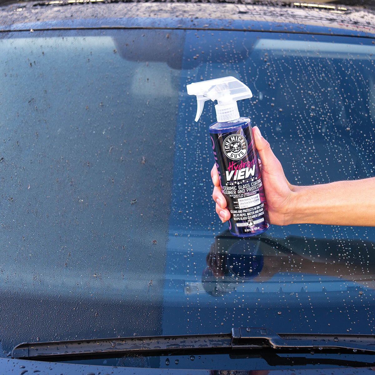 Chemical Guys HydroView Glass Cleaner & Coating 473mL, , scaau_hi-res