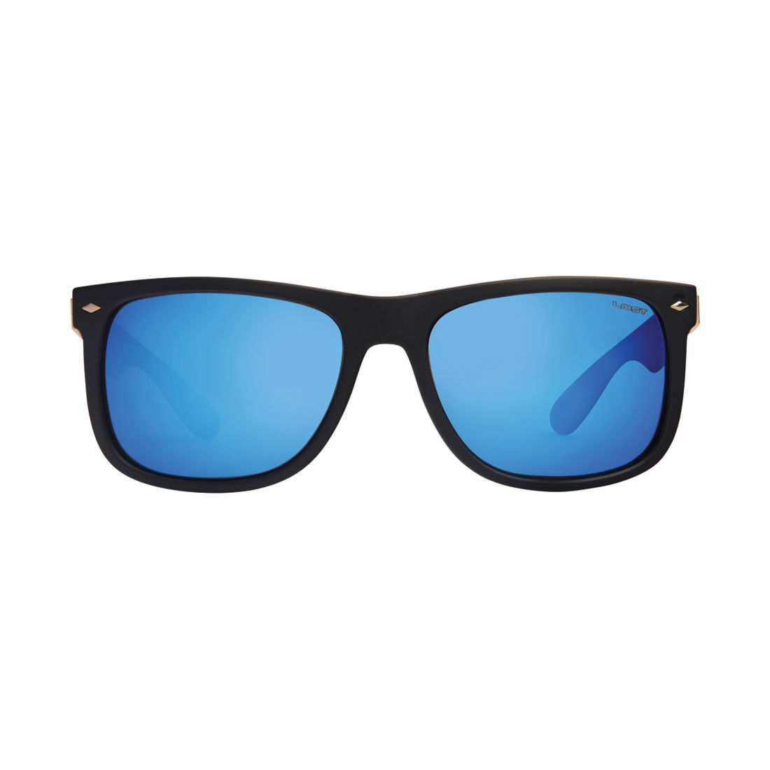 LOST Sunglasses Admiral Mirror Polarised Matt Black Ice Blue, , scaau_hi-res