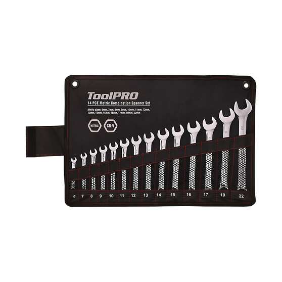 ToolPRO Spanner Set Combination Metric 14 Piece, , scaau_hi-res