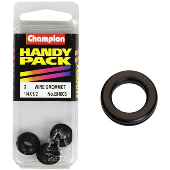 Champion Wiring Grommet - 1 / 4 X 1 / 2inch, BH003, Handy Pack, , scaau_hi-res