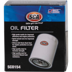 SCA Oil Filter SCO154 (Interchangeable with Z154), , scaau_hi-res