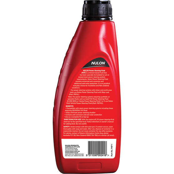 Nulon Power Steering Fluid 1 Litre, , scaau_hi-res