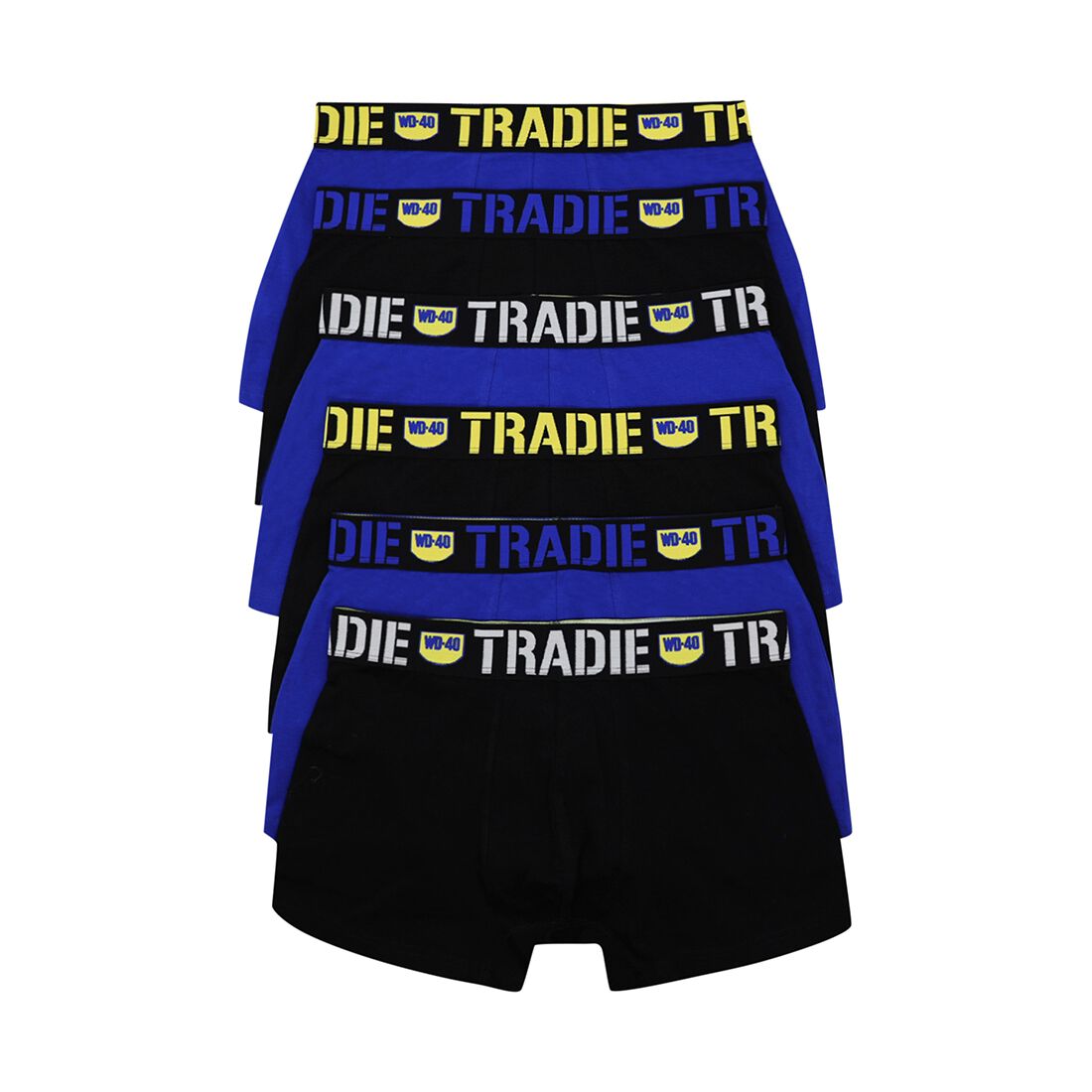 Tradie Trunks WD40 6 Pack Black, , scaau_hi-res