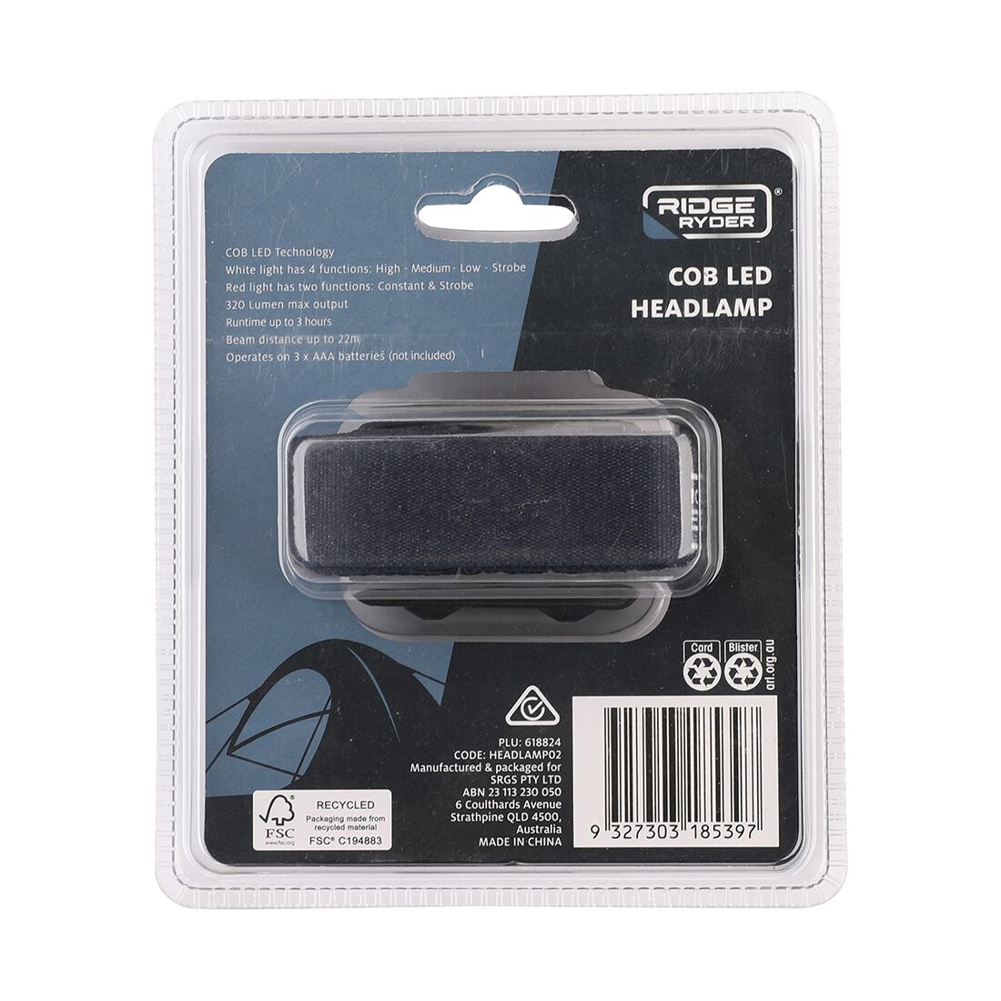 Ridge Ryder Headlamp Cob LED, , scaau_hi-res