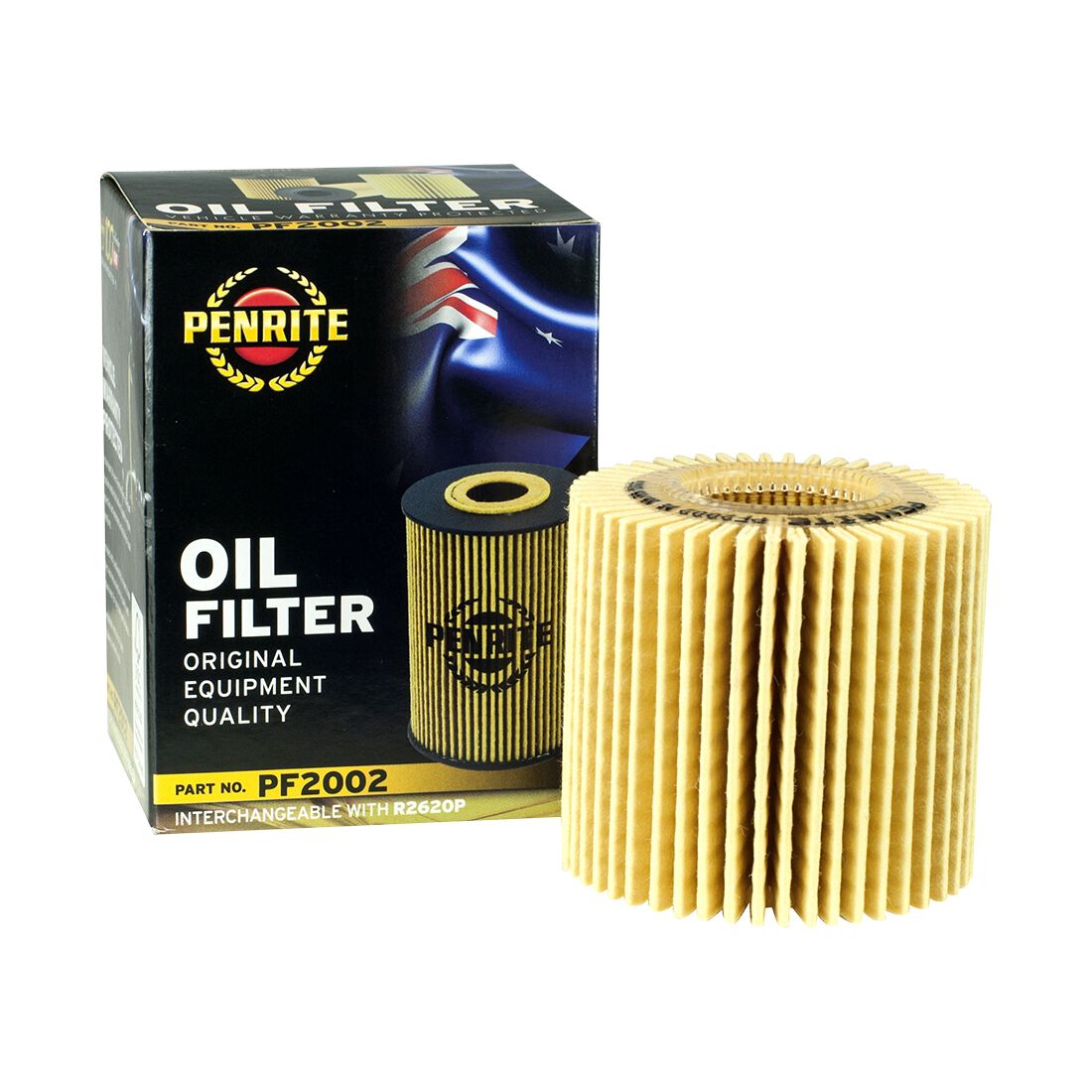 Penrite Oil Filter PF2002 (Interchangeable with R2620P), , scaau_hi-res