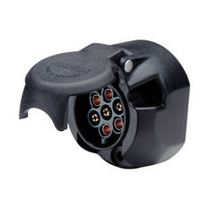 Narva 7 Pin Large Round Plastic Trailer Socket, , scaau_hi-res