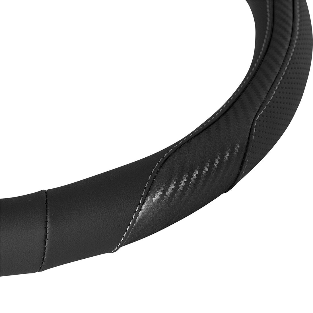 SCA Steering Wheel Cover Sports Leather Look Black, , scaau_hi-res