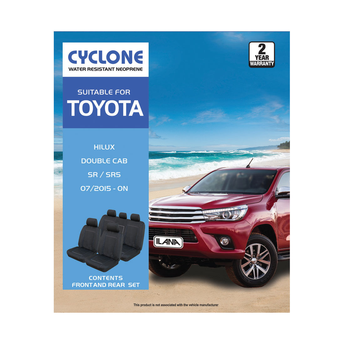 Ilana Cyclone Tailor Made Pack For Toyota Hilux SR Dual Cab 07/15+, , scaau_hi-res