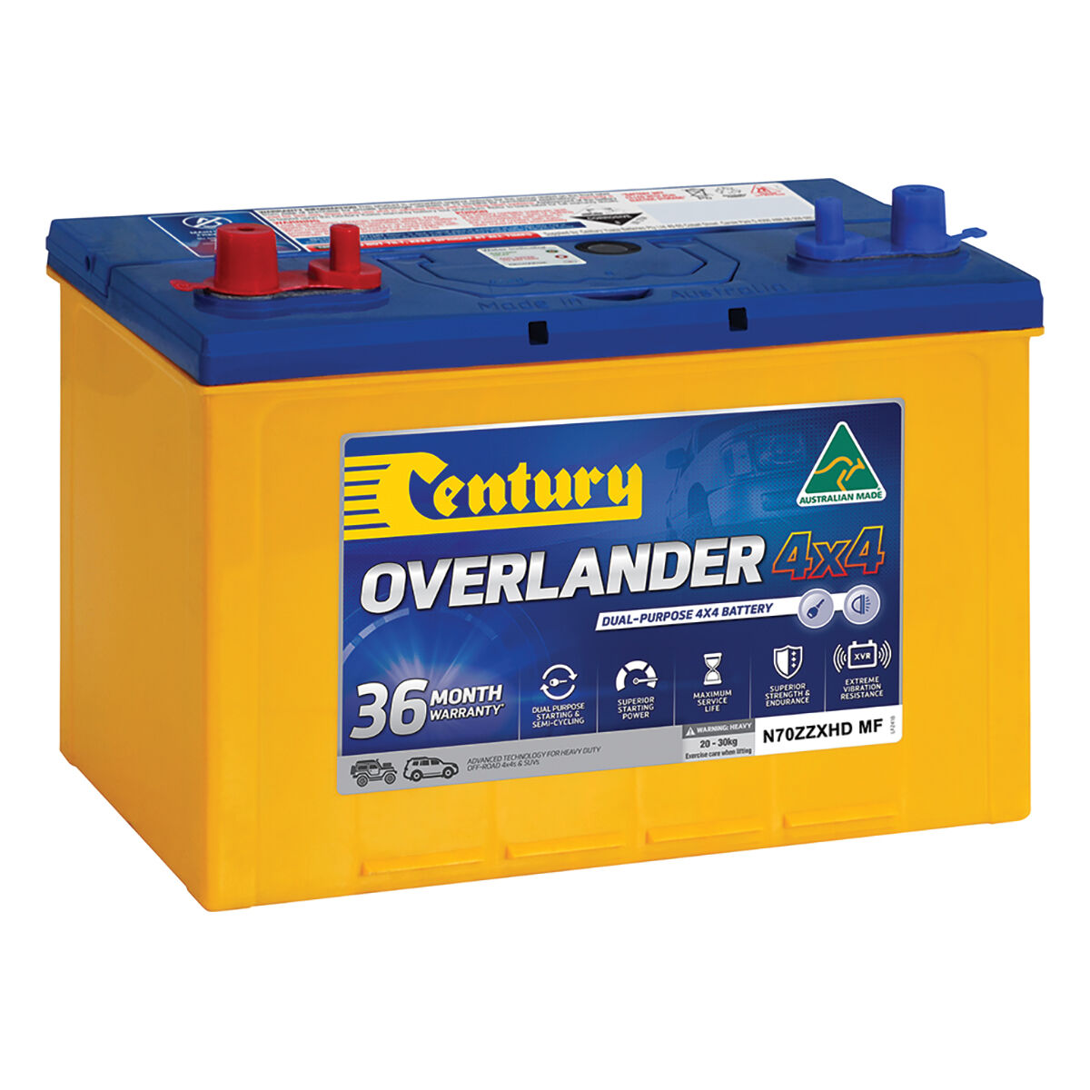 Century Overlander 4x4 Battery N70ZZXHD MF, , scaau_hi-res