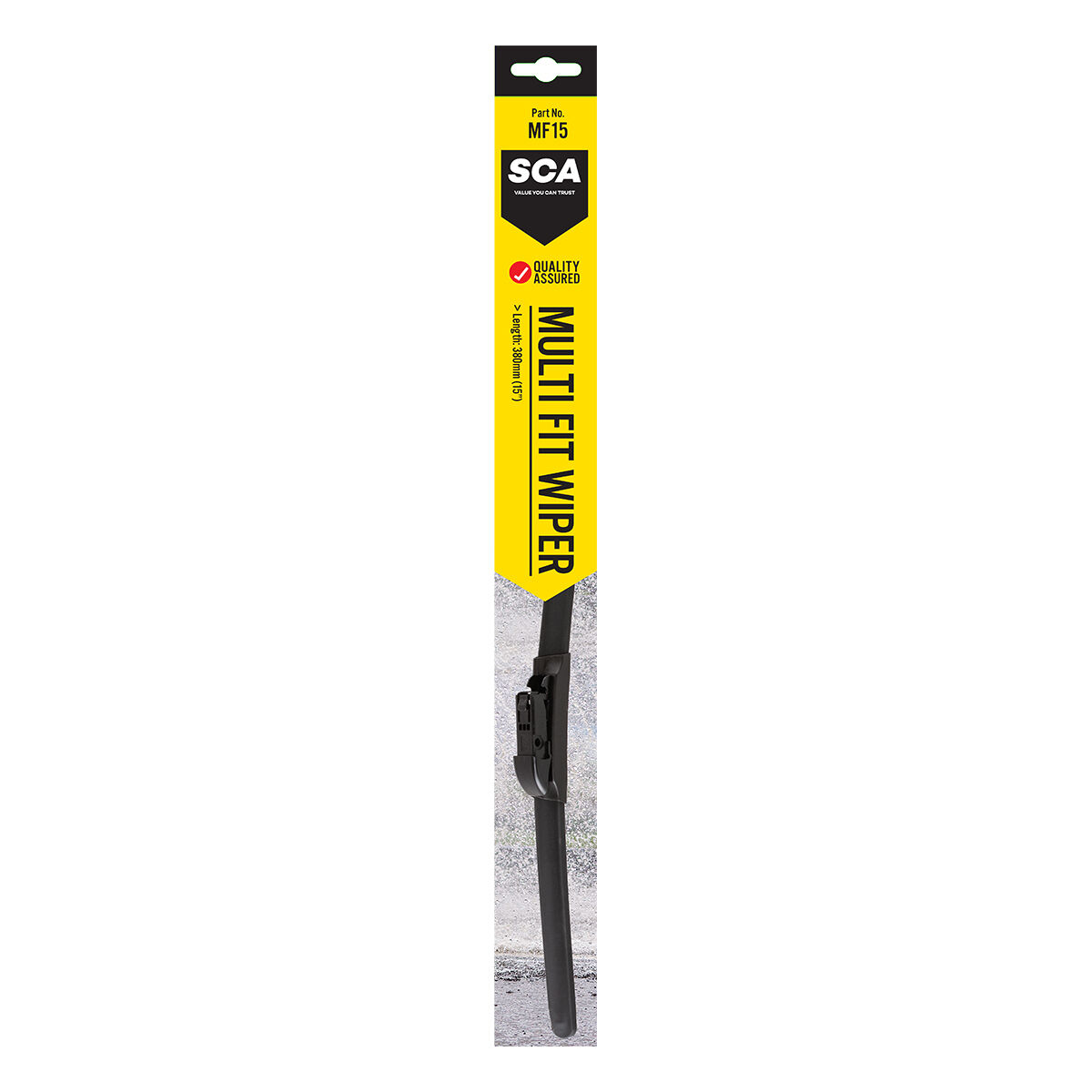 SCA Multi-Fit Wiper Blade 380mm (15") Single - MF15, , scaau_hi-res