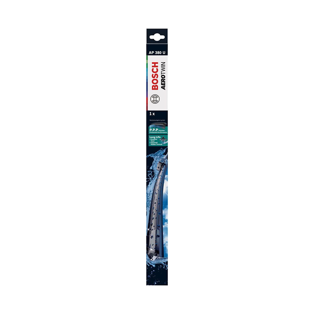 Bosch Aerotwin Wiper Blade 380mm (15") Single - AP380U, , scaau_hi-res