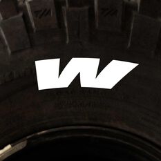 Tire Stickers - Letter W, , scaau_hi-res