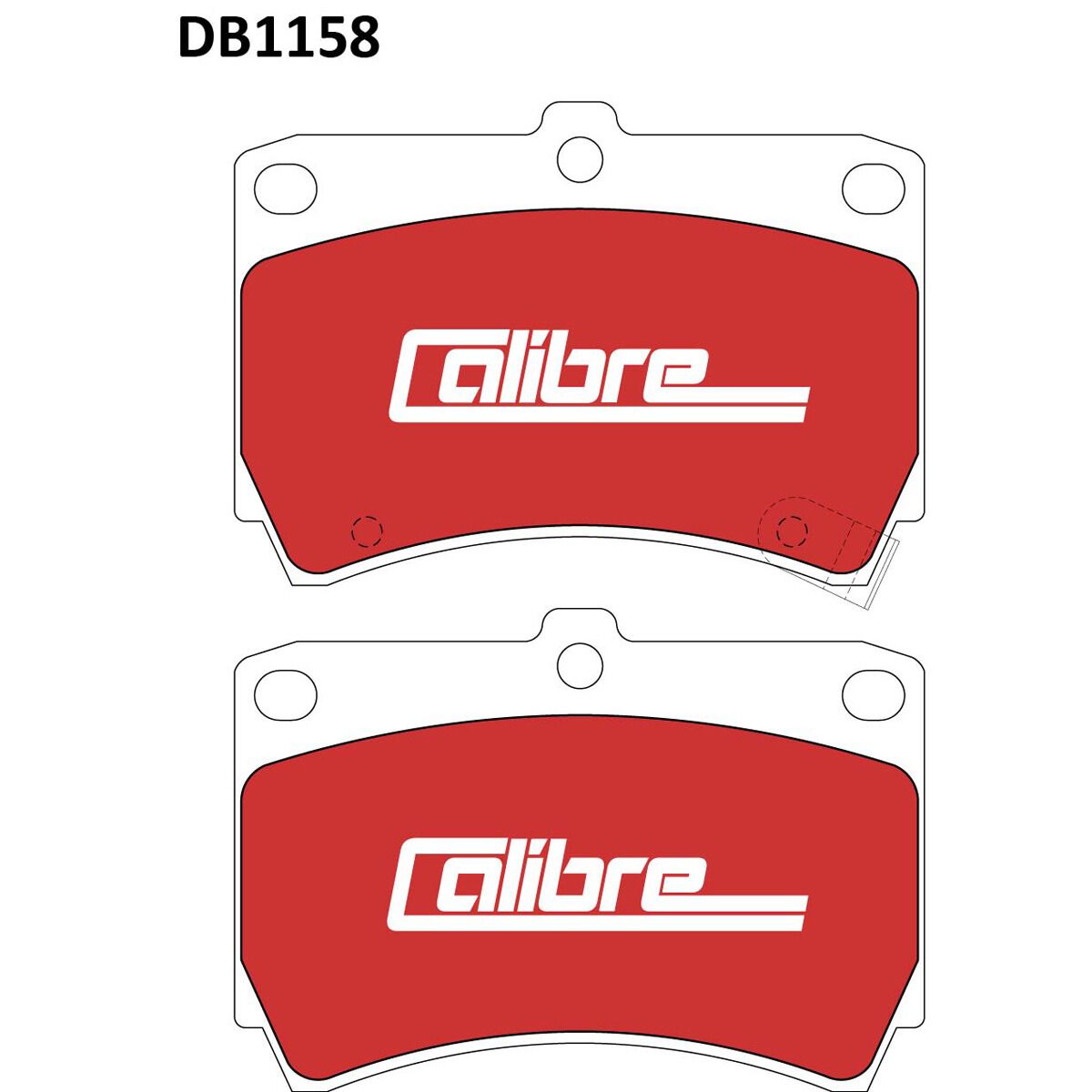 Calibre Disc Brake Pads DB1158CAL, , scaau_hi-res