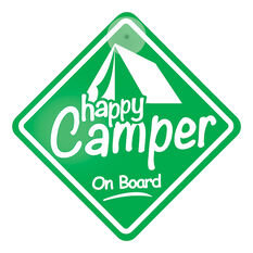 SIC Signs Happy Camper Car Sign, , scaau_hi-res
