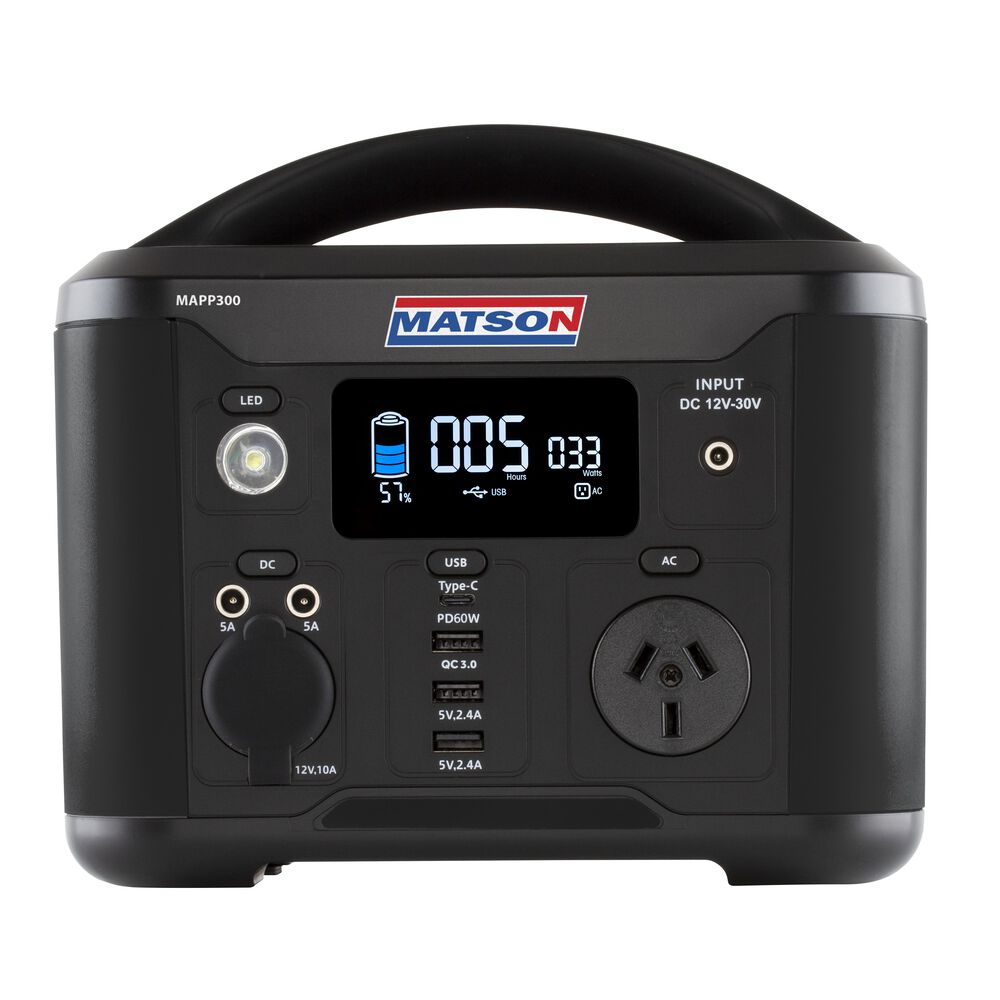 Matson MAPP030 300W Lithium Portable Power Station Supercheap Auto