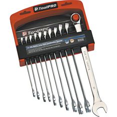 ToolPRO Spanner Set Extra Long Combination Metric 11 Piece, , scaau_hi-res