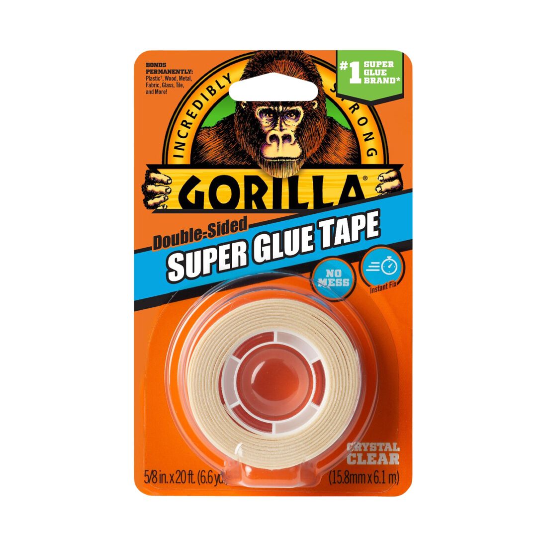 Gorilla Tape Glue Double Sided 15mm X 6m, , scaau_hi-res