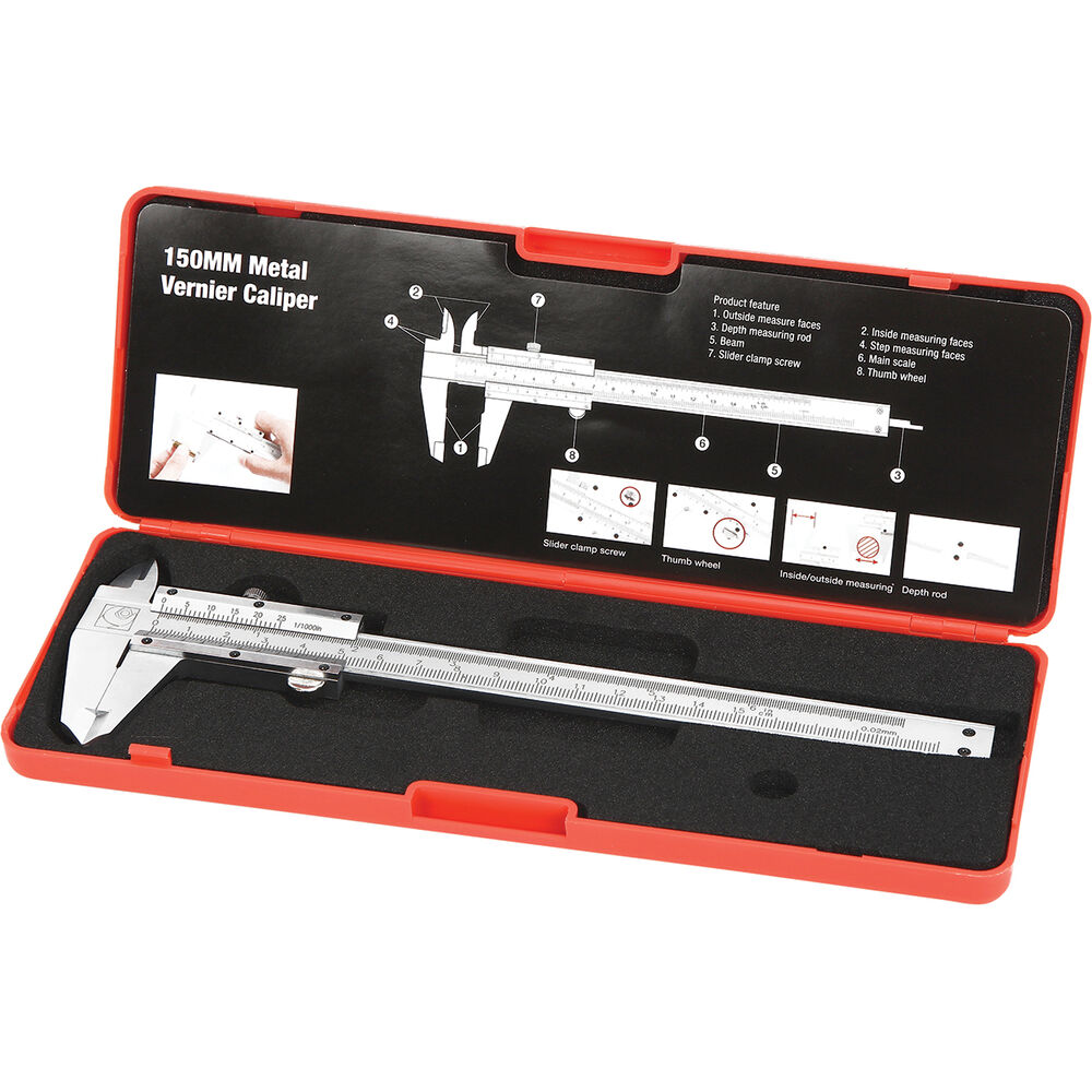 ToolPRO Caliper Vernier Metal, 150mm Supercheap Auto