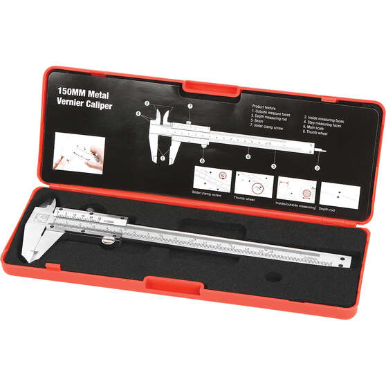 ToolPRO Caliper Vernier - Metal, 150mm, , scaau_hi-res