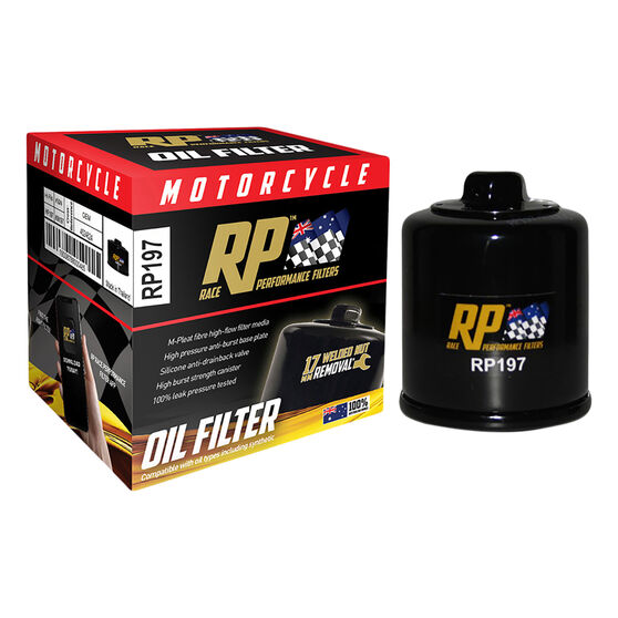 Race Performance Motorcycle Oil Filter RP197, , scaau_hi-res