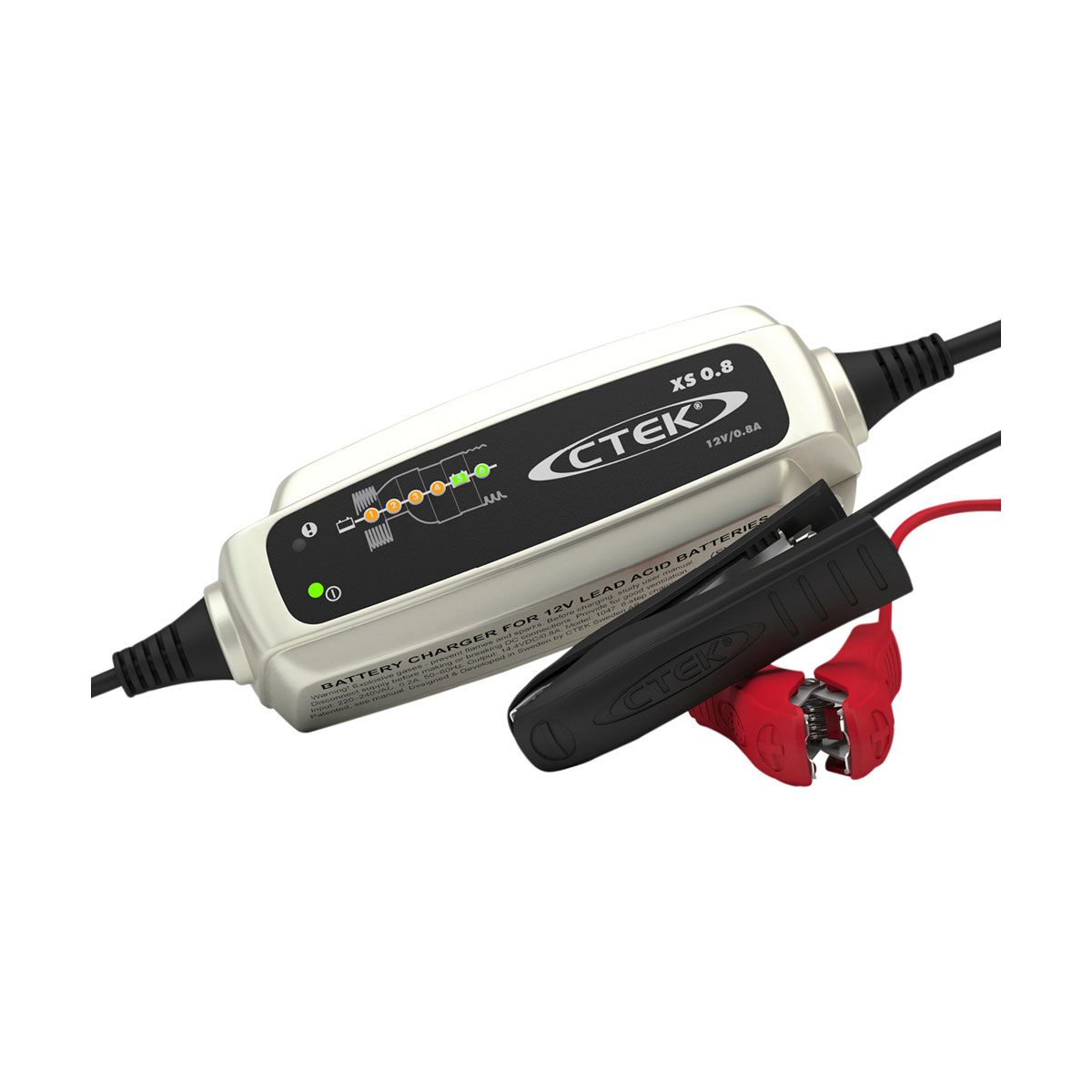 C-Tek Battery Charger 12V 0.8 Amp 6 Stage - XS0.8, , scaau_hi-res