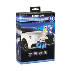 Narva Gen III LED Headlight Globes - H4, 12/24V, 18444, , scaau_hi-res