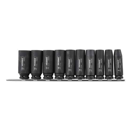 Kincrome Deep Impact Socket Set 3/8" Drive Metric 10 Piece, , scaau_hi-res
