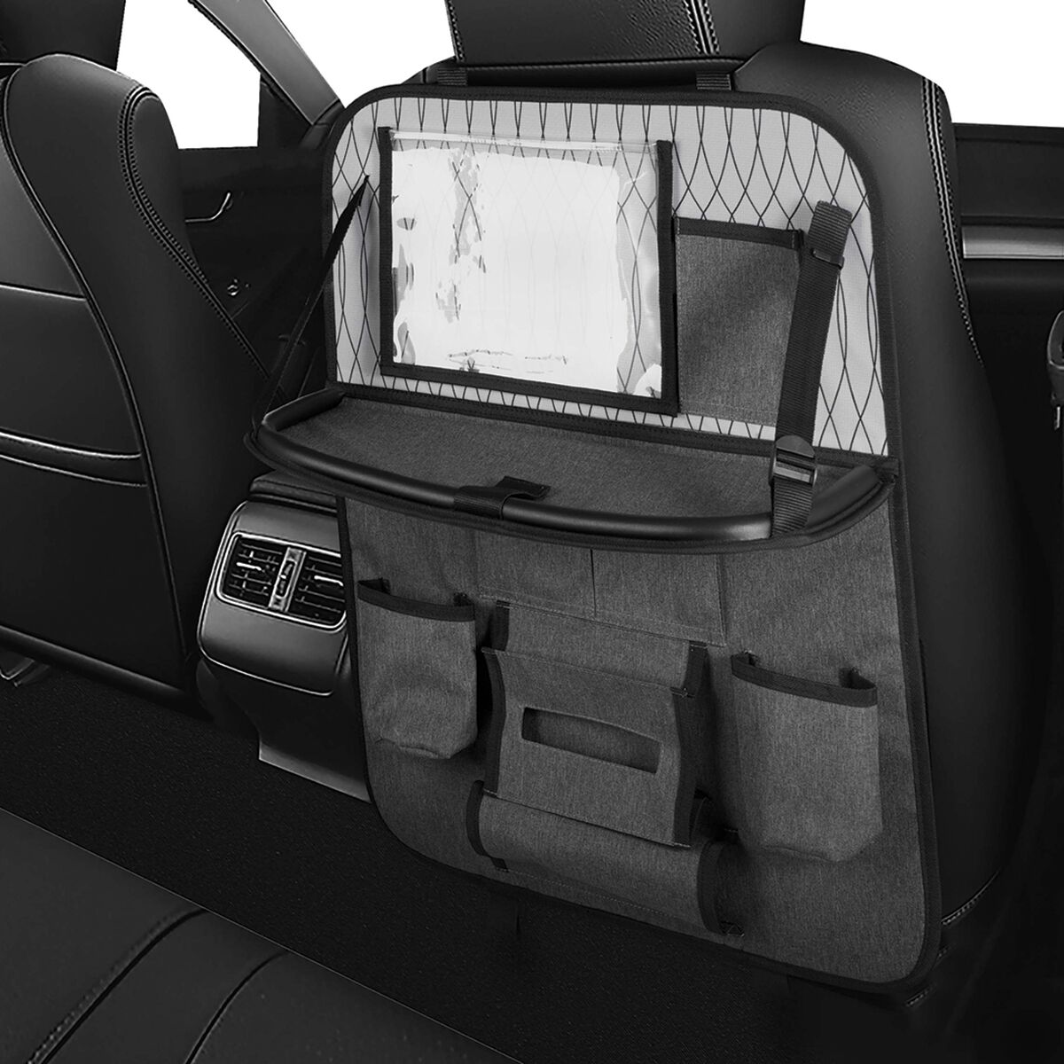 Cabin Crew Backseat Repreve Organiser Grey/Print/Black, , scaau_hi-res