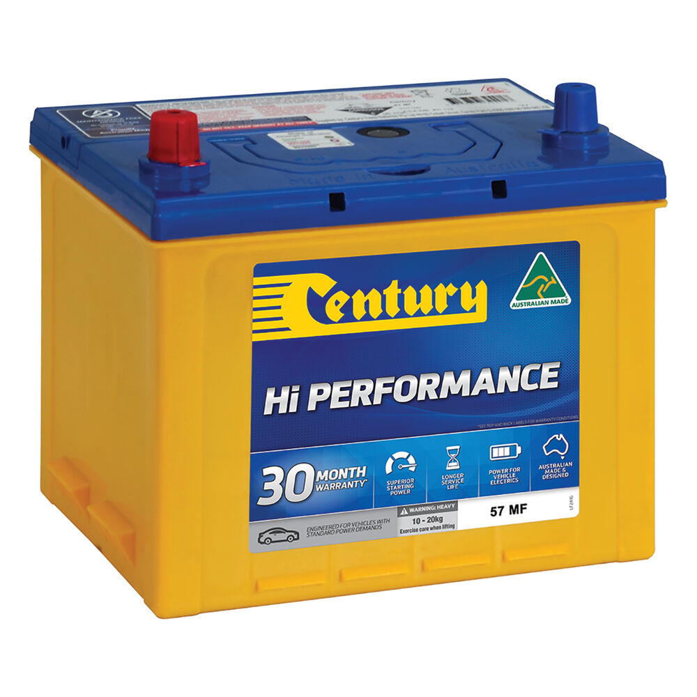 Century Hi Performance Car Battery 57 MF Supercheap Auto