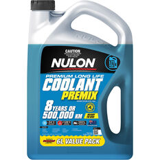 Nulon Anti-Freeze / Anti-Boil Blue Premix Coolant 6 Litre, , scaau_hi-res