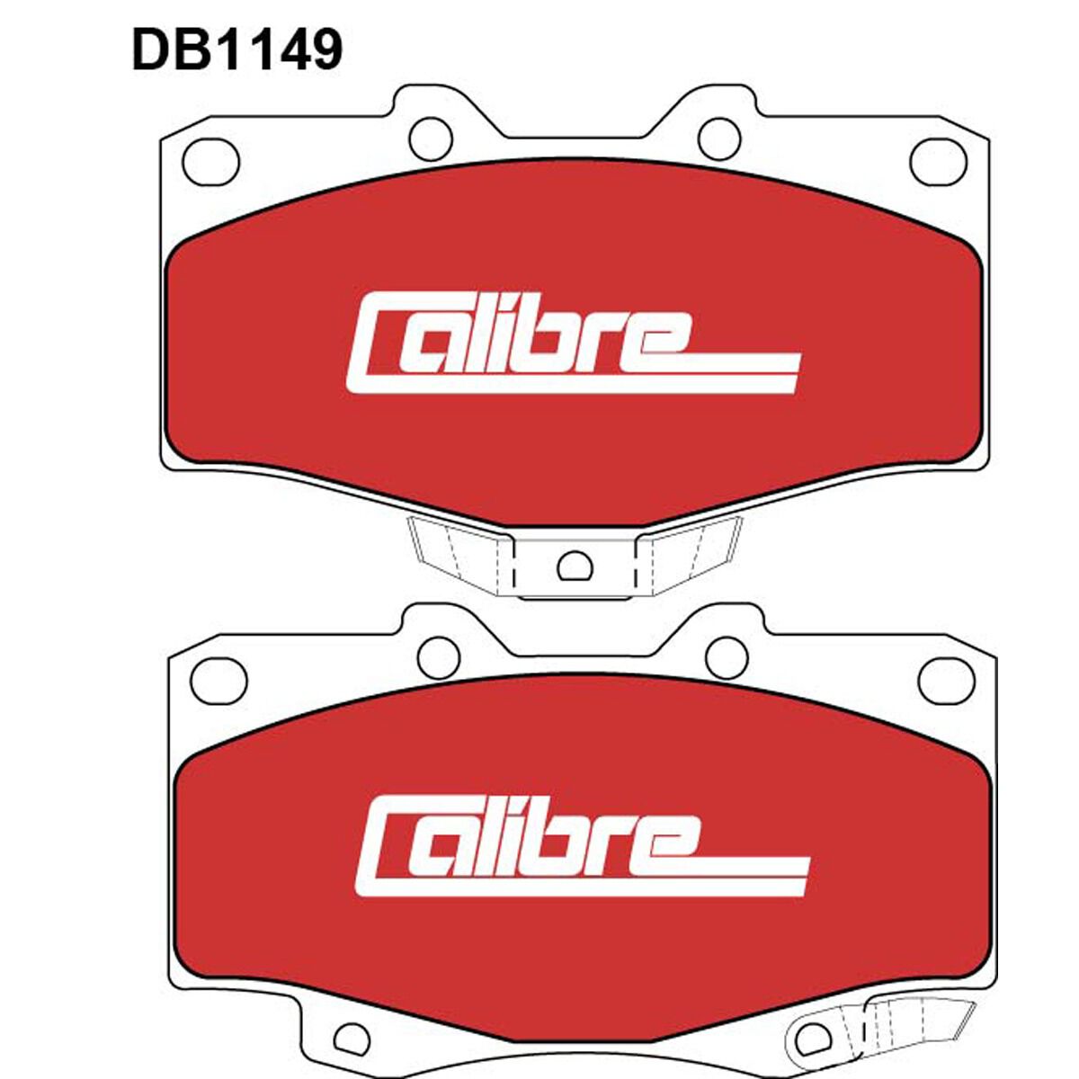 Calibre Disc Brake Pads DB1149CAL, , scaau_hi-res