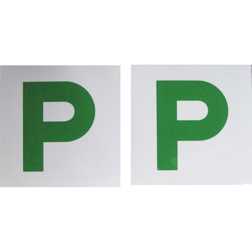 SCA P Plate - Magnetic, Green, NSW/ACT/QLD/TAS, 2 Pack