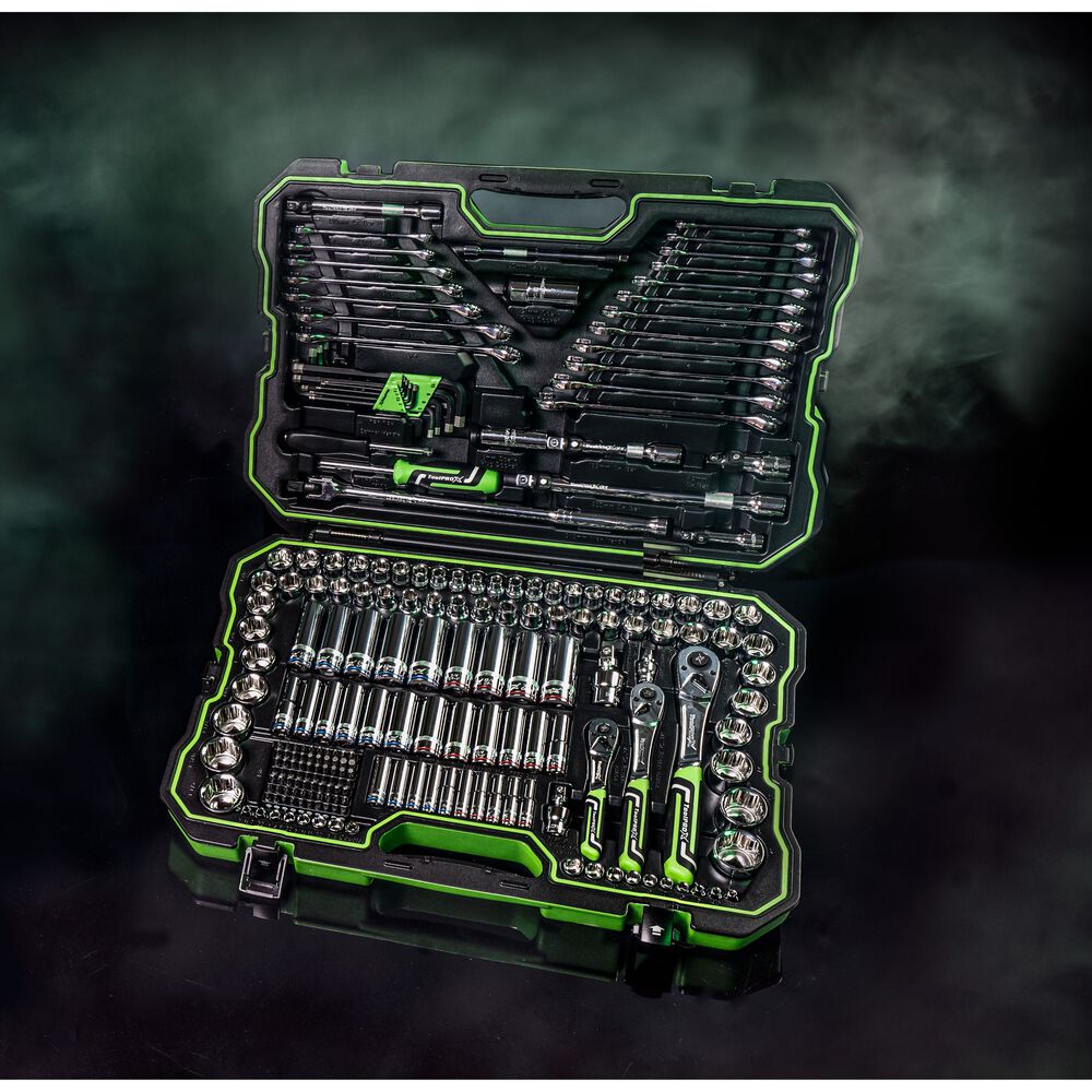 ToolPROX Tool Kit 1/4" 3/8" & 1/2" Drive Metric/SAE 228 Piece