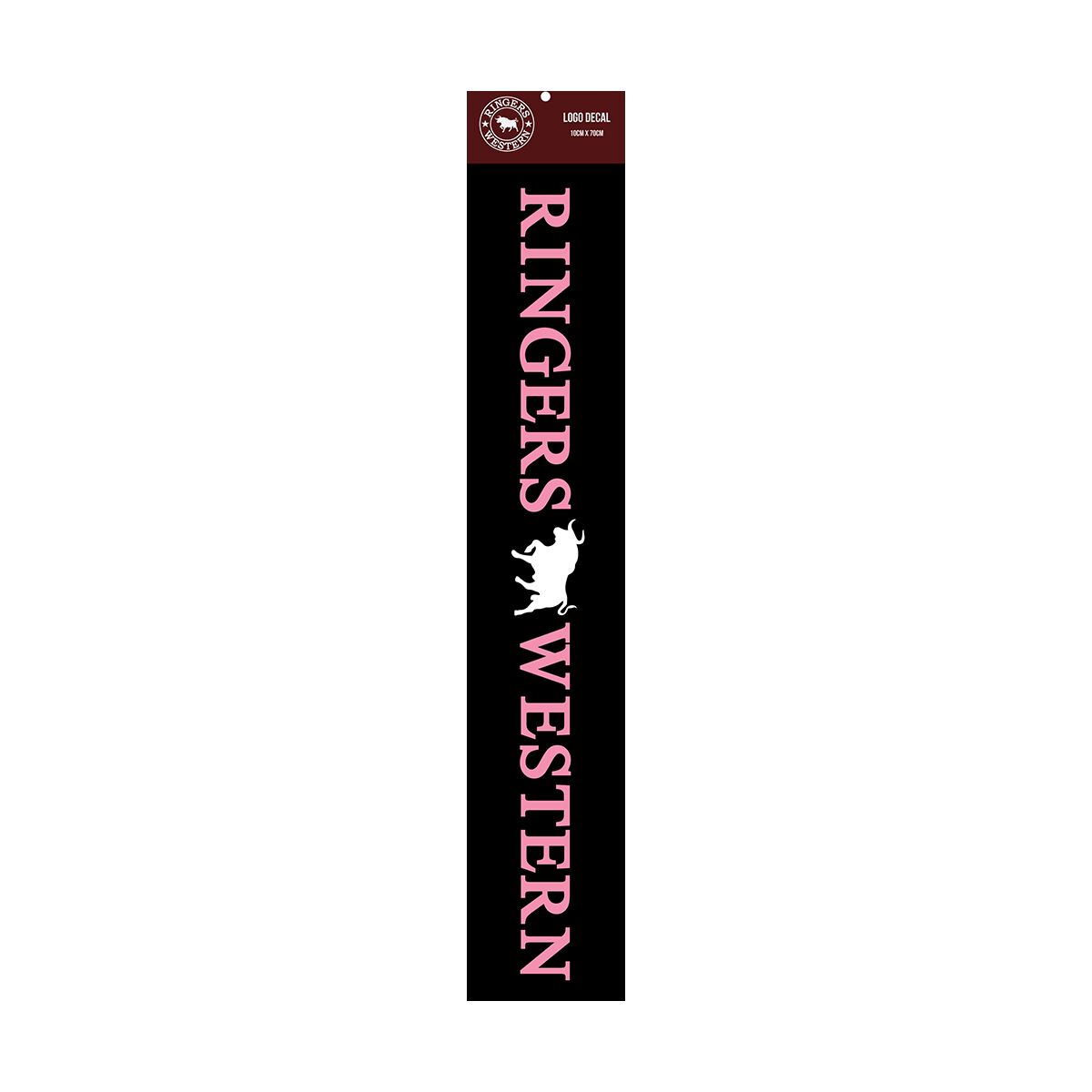 Ringers Western Long Logo Decal - Pink, , scaau_hi-res