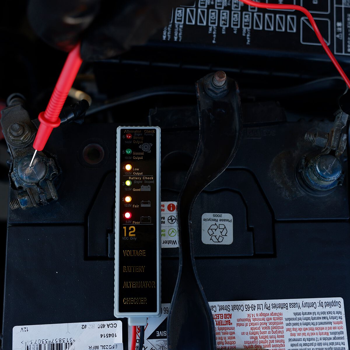 Toledo Battery & Alternator Voltage Tester, , scaau_hi-res