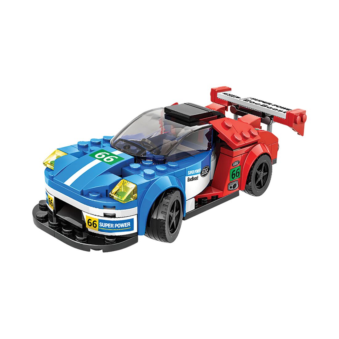 Building Bricks Mini Car Red/Blue, , scaau_hi-res