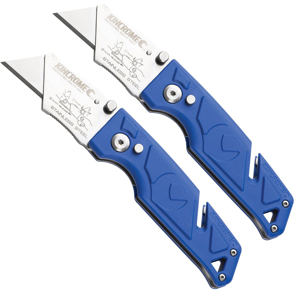 Kincrome Folding Utility Knife Set 2 Piece Supercheap Auto