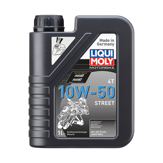 LIQUI MOLY Synth Street 4T Motorcycle Oil 10W-50 1 Litre, , scaau_hi-res