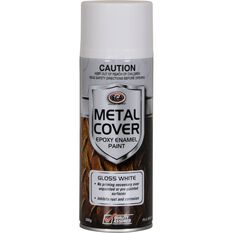 SCA Metal Cover Enamel Rust Paint Gloss White 300g, , scaau_hi-res