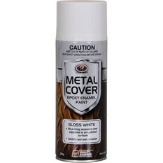 SCA Metal Cover Enamel Rust Paint, Gloss White - 300g, , scaau_hi-res