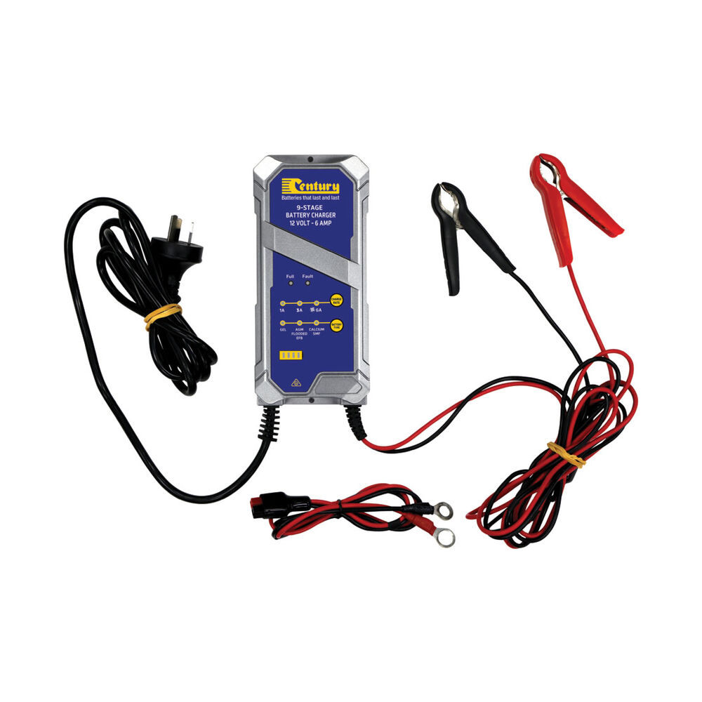 Century CC1206 12V 1/3/6Amp 9 Stage Battery Charger Supercheap Auto