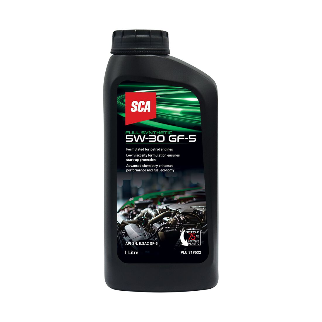 SCA Full Synthetic Engine Oil GF-5 5W-30 1 Litre, , scaau_hi-res